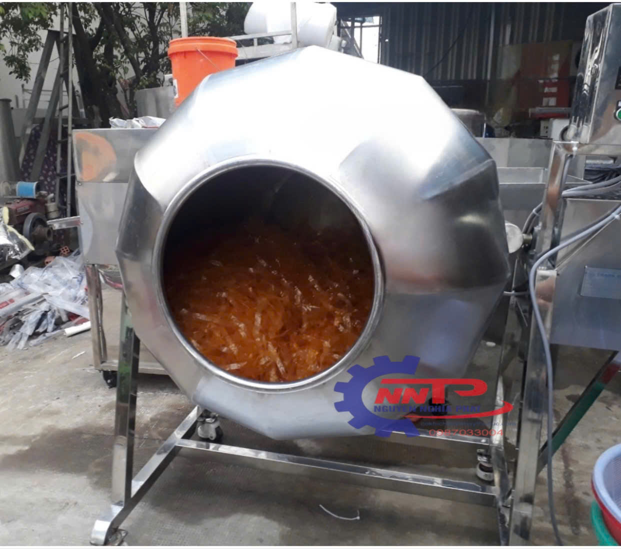 Máy trộn bột dạng trống