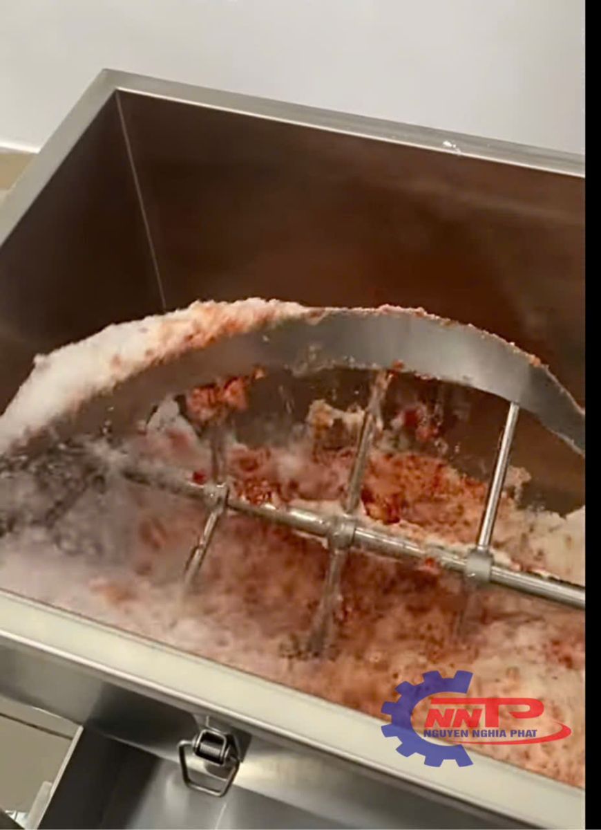 Máy trộn bột nằm ngang