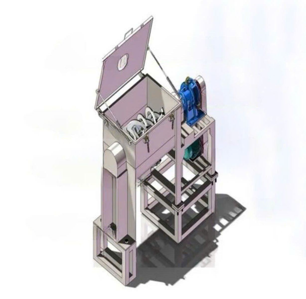 Máy trộn bột nằm ngang