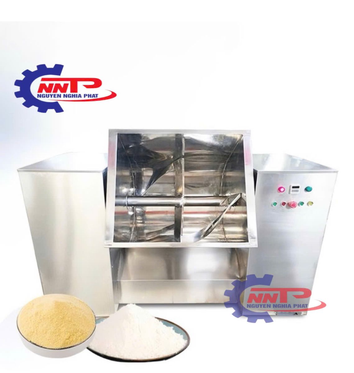 Máy trộn bột nằm ngang