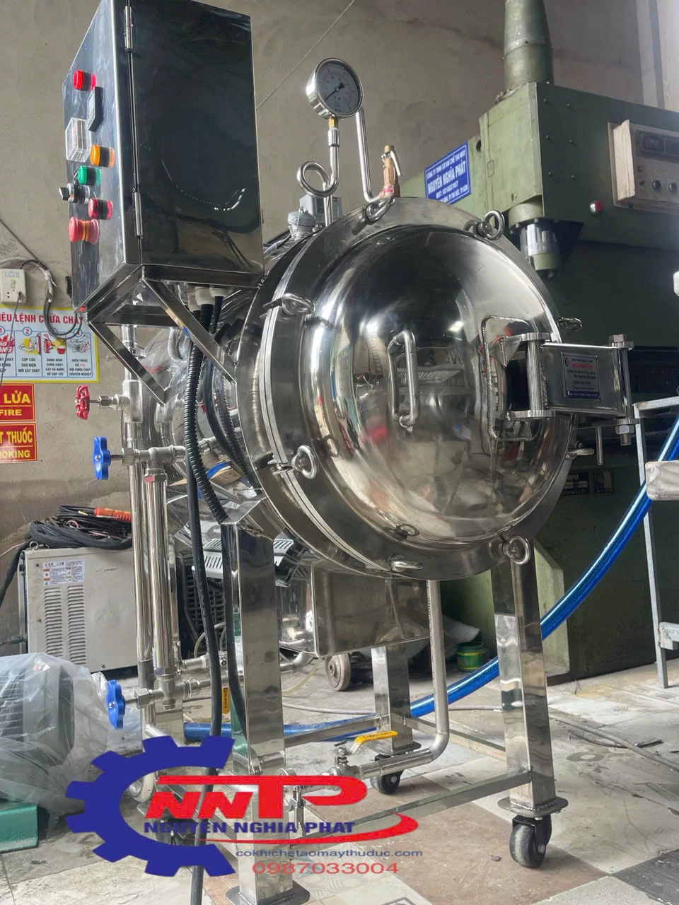 nồi hấp tiệt trùng nằm ngang 100 lít