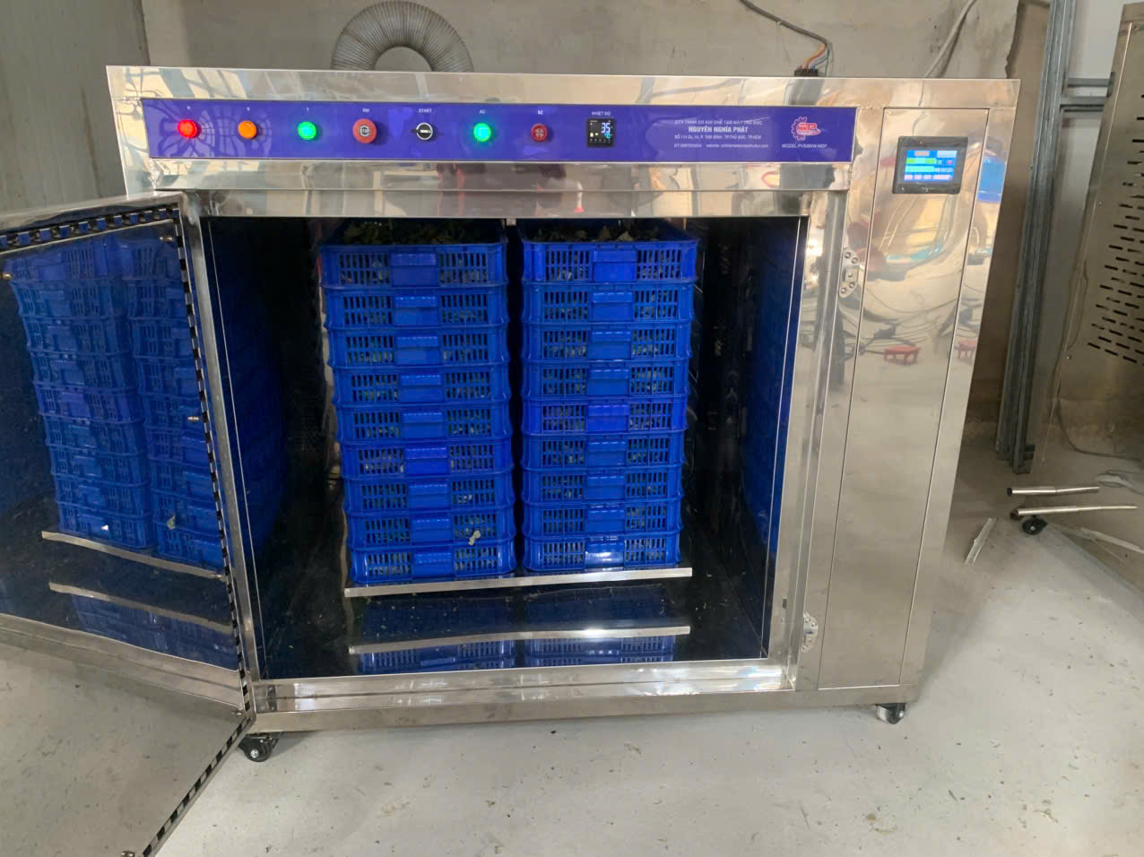 Máy sấy vi sóng chè xanh