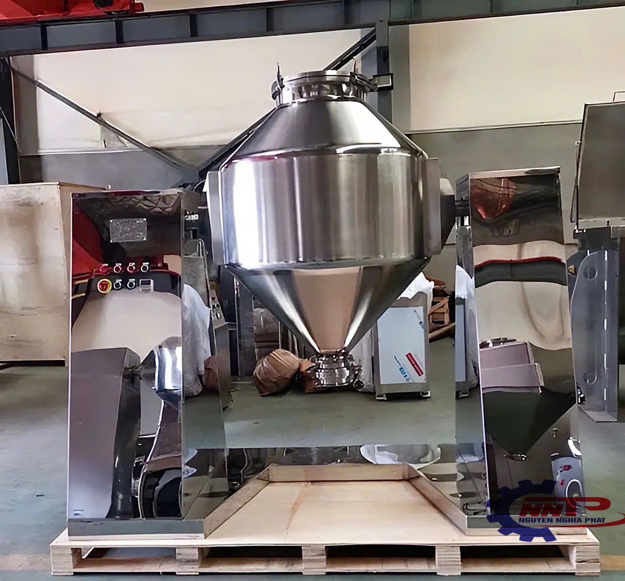 Máy trộn dạng trống 200kg