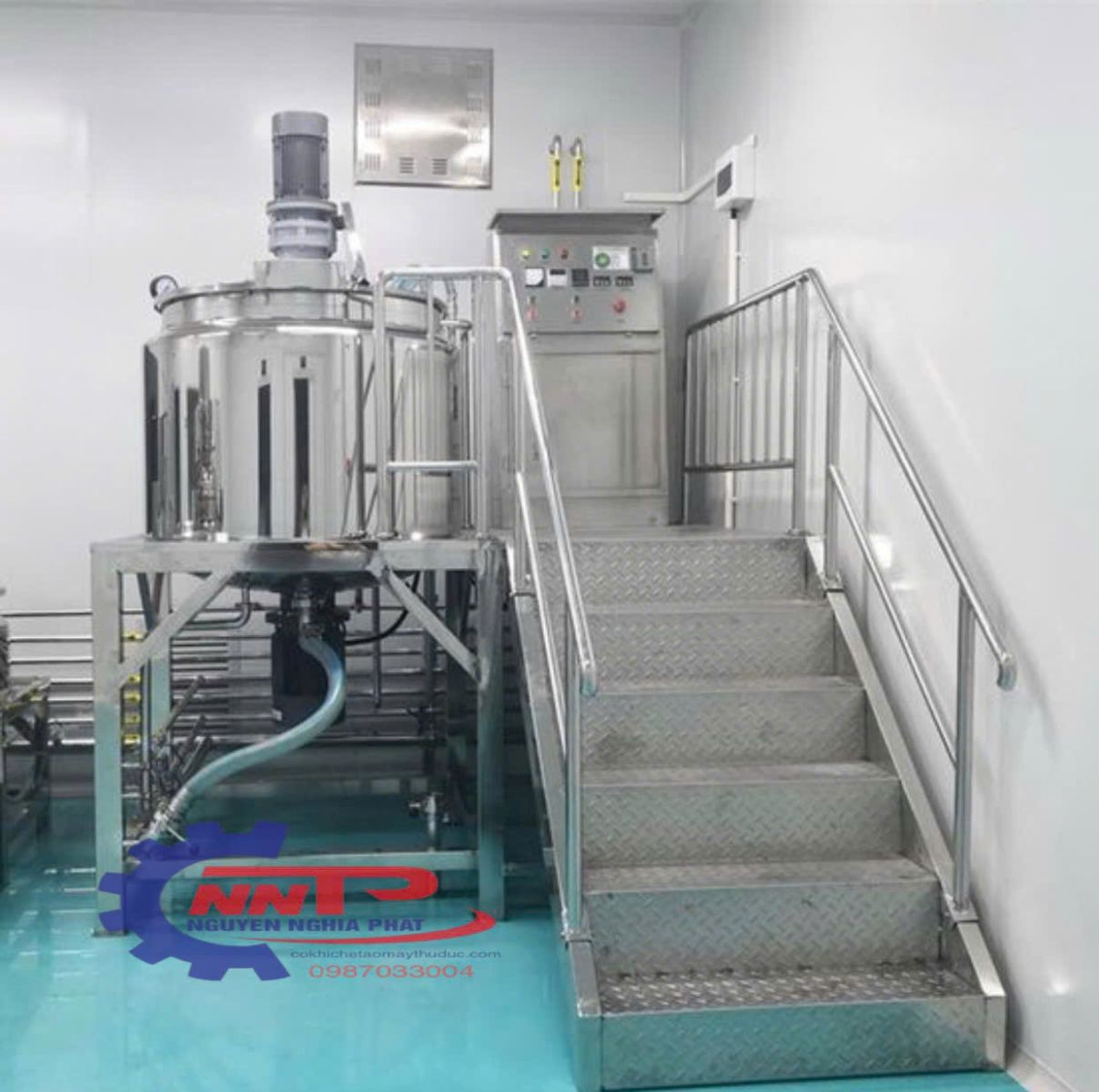 Nồi nấu gia nhiệt có cánh khuấy