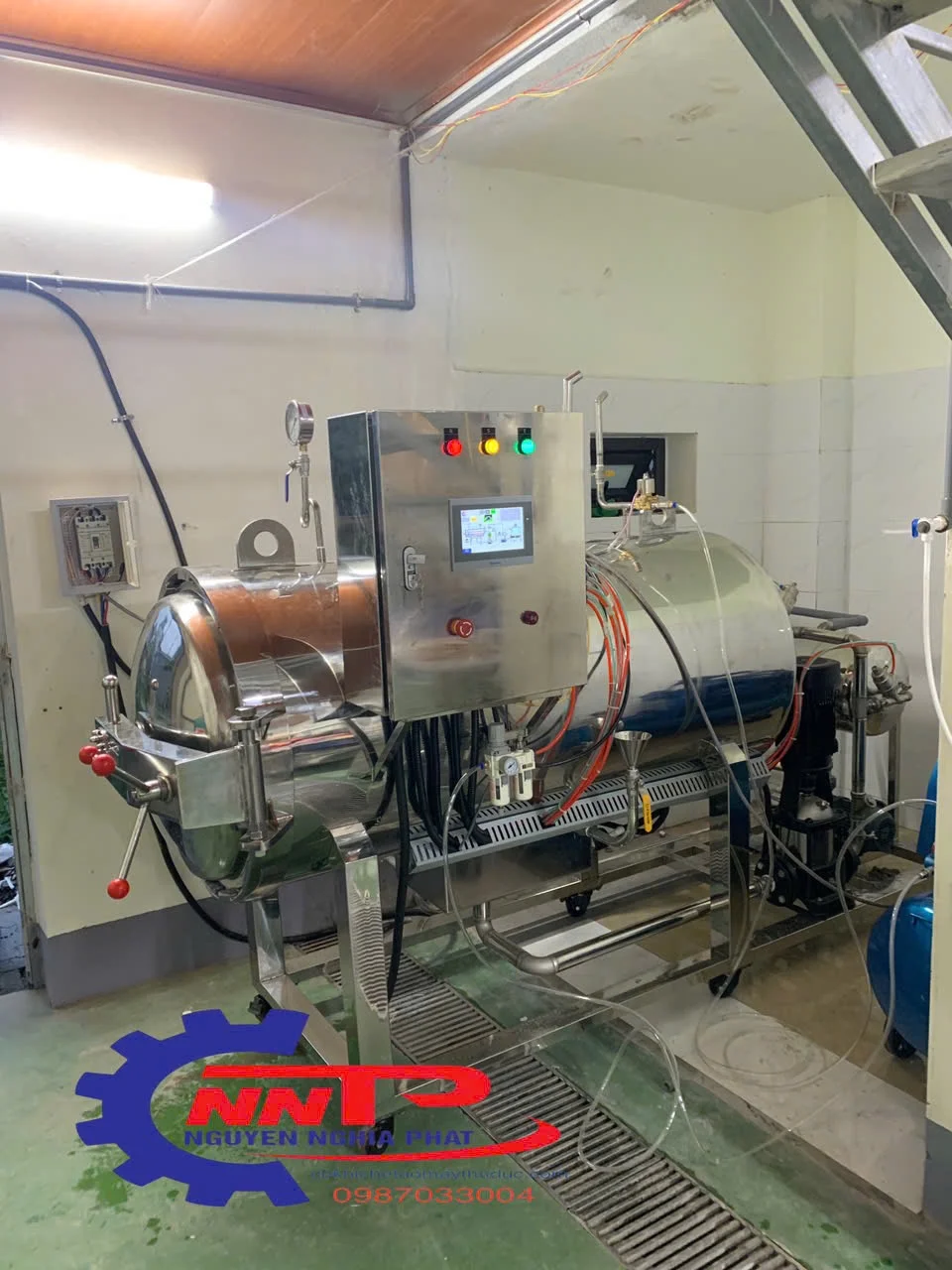 nồi hấp tiệt trùng phun sương 500L
