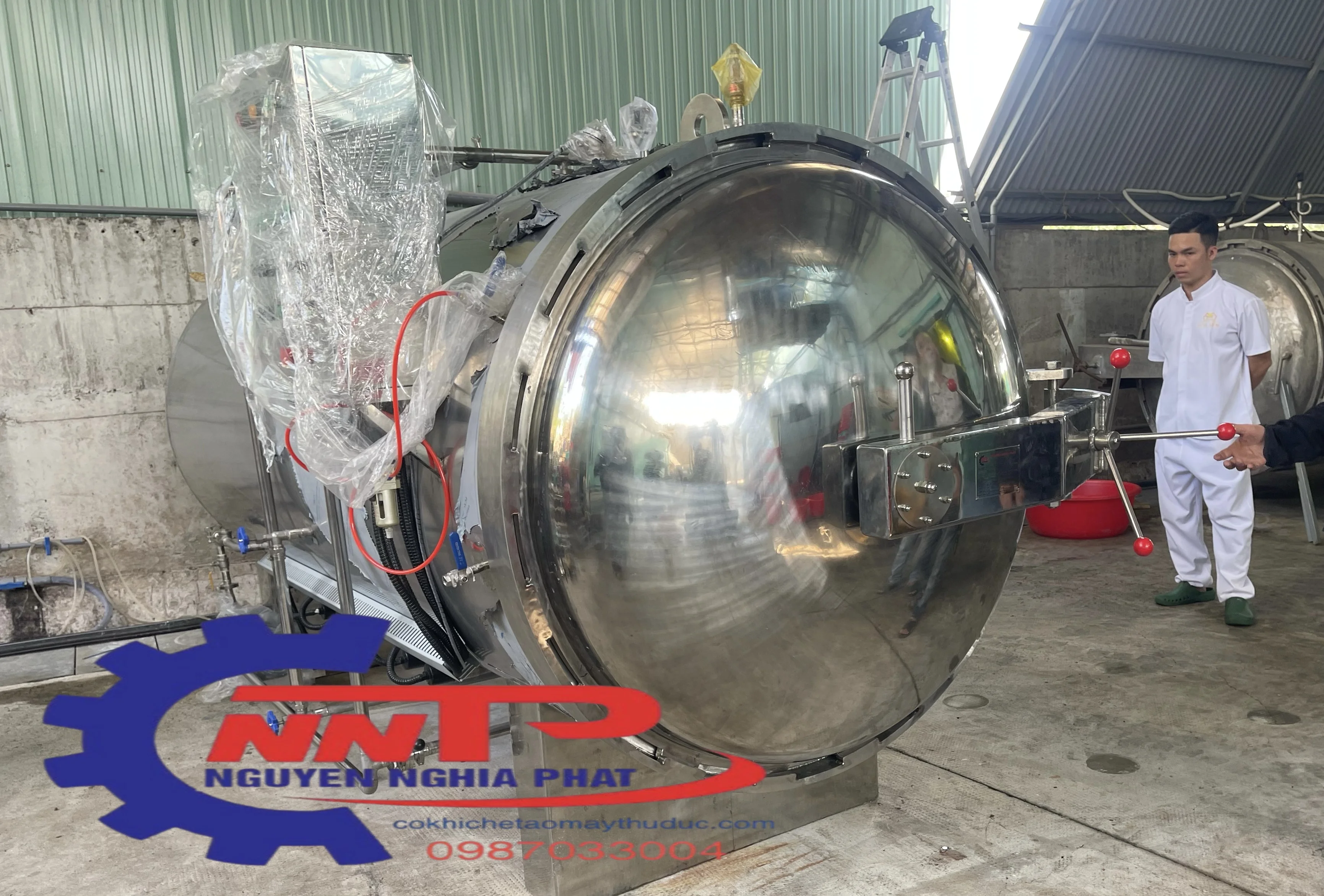nồi hấp tiệt trùng phun sương 3000L