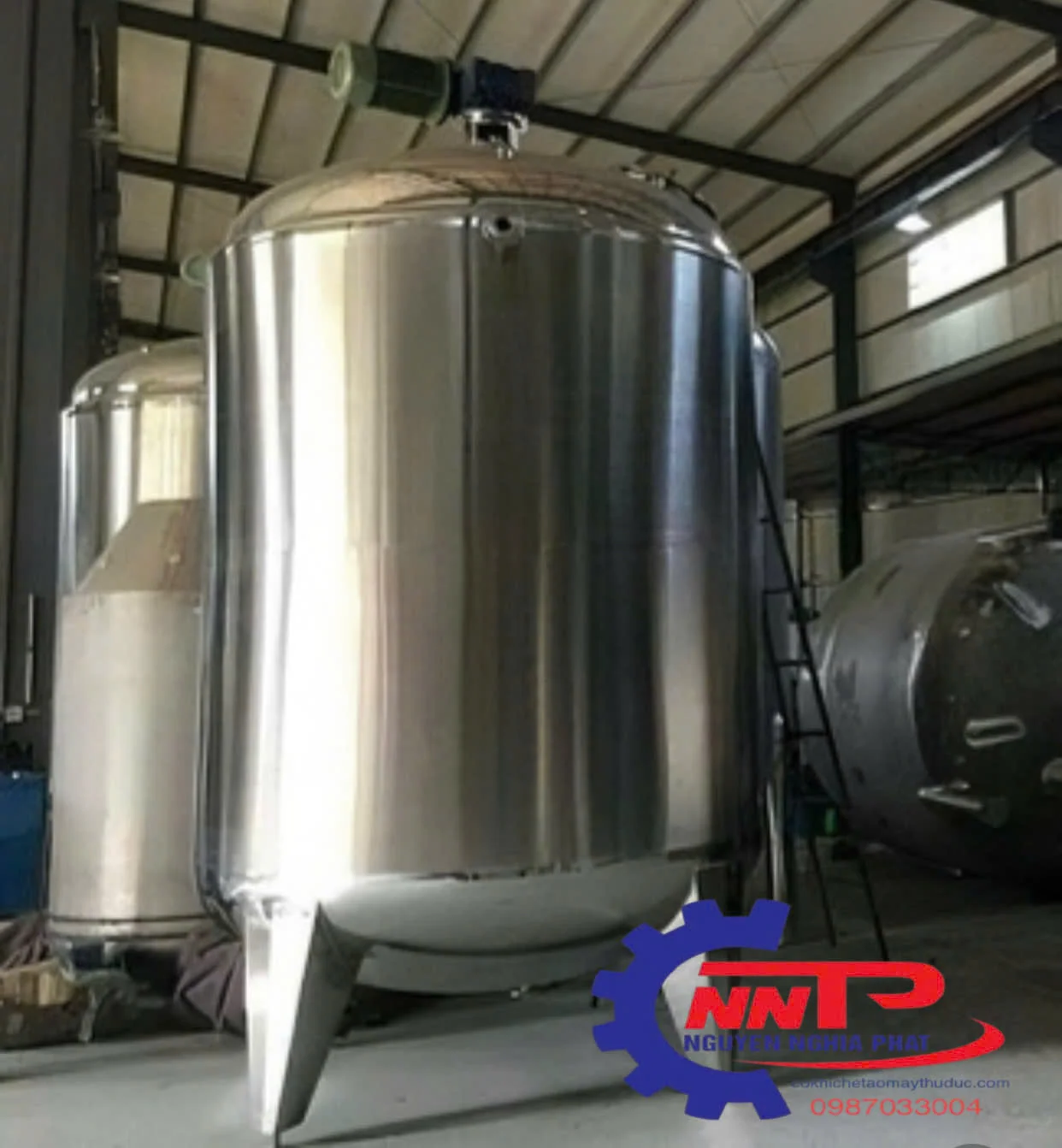 Gia công bồn inox công nghiệp