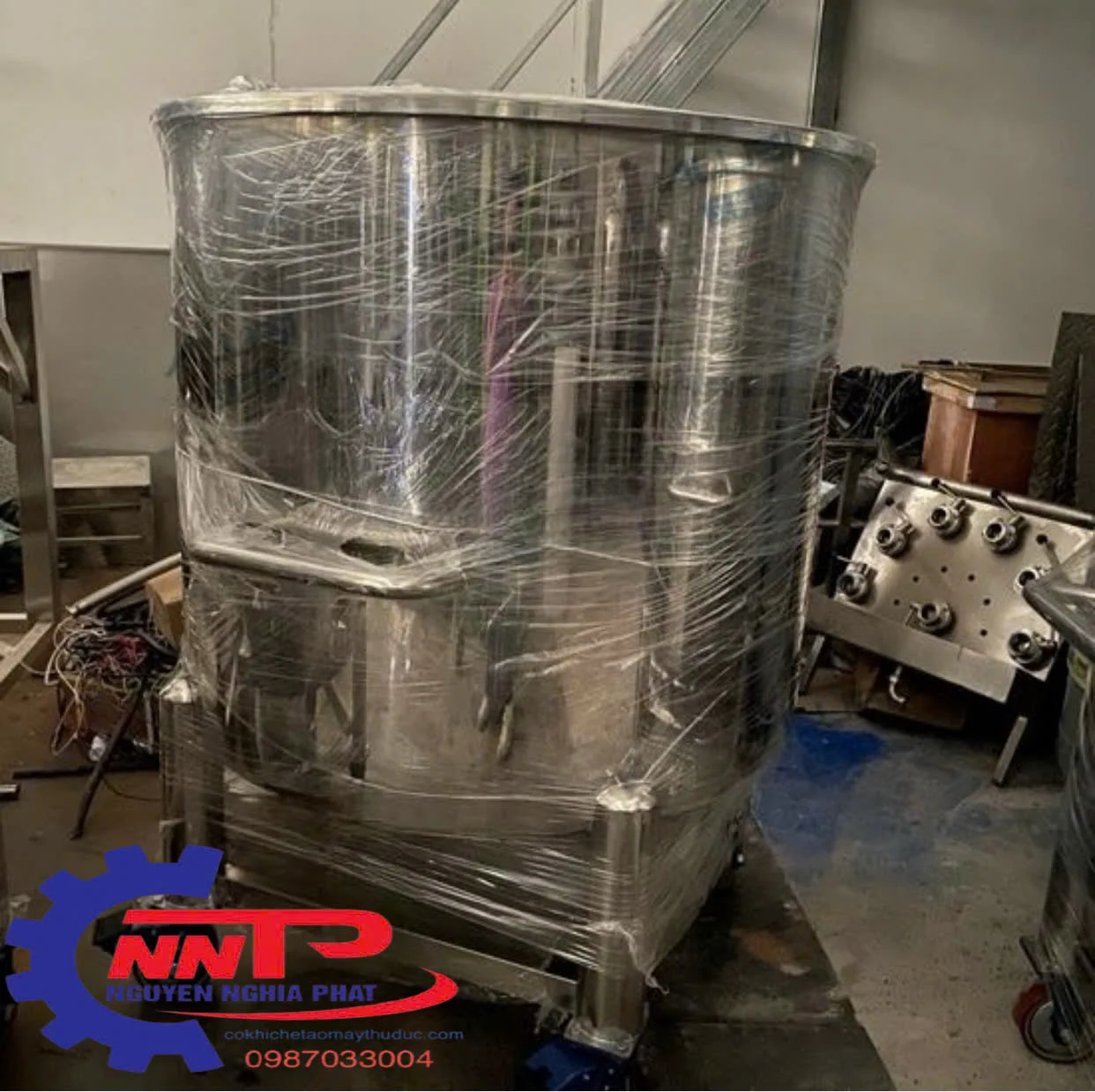 Gia công bồn inox công nghiệp