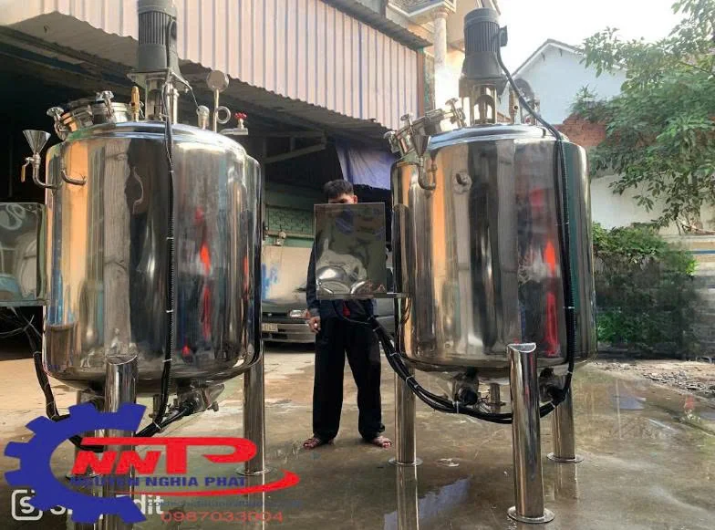 bồn gia nhiệt có cánh khuấy