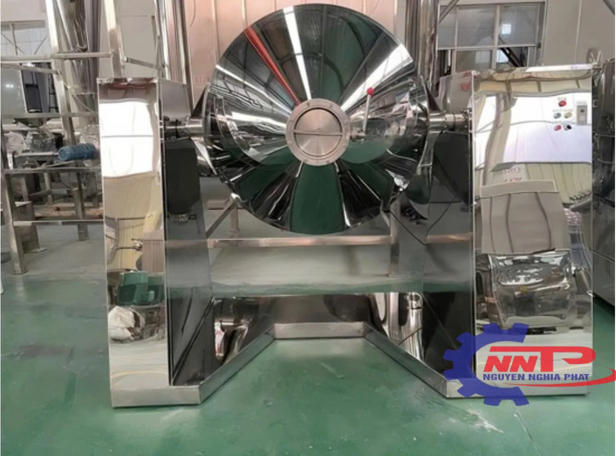 máy trộn bột khô dạng trống